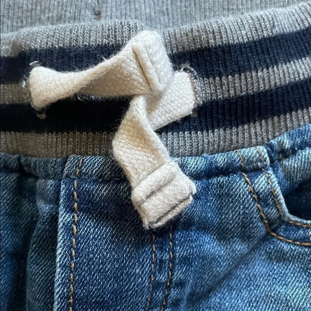 GAP Medium Wash Jeans Drawstring Waistband Boy’s Sz Smal 6-7l Regular